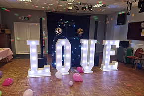 Wedding Discos with 4ft Love Letters